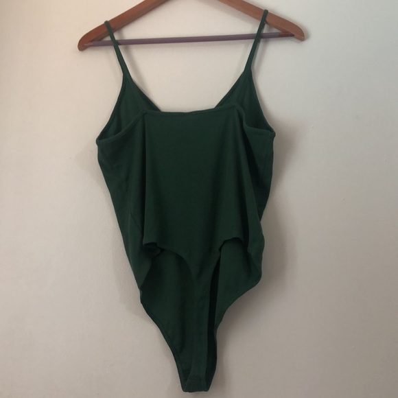 NWOT BP Green Ribbed Thong Bodysuit - Picture 4 of 4